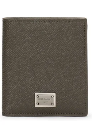 Dolce & Gabbana Logo-plaque leather cardholder