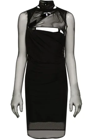 Patrizia Pepe Detachable-glove mini dress