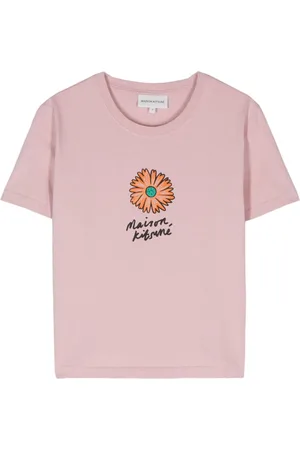 Maison Kitsuné Floating Flower-print cotton T-shirt