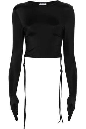 Vetements Cropped long-sleeve T-shirt