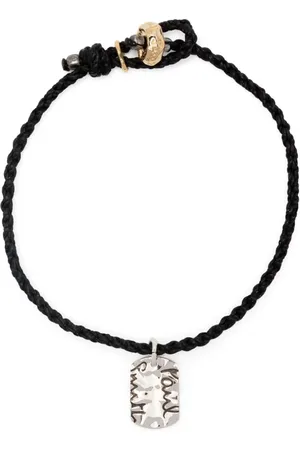Paul Smith Logo-tag braided bracelet