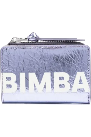 Bimba y Lola Logo-print bi-fold leather wallet