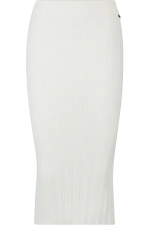 HUGO BOSS Ribbed-knit tube skirt