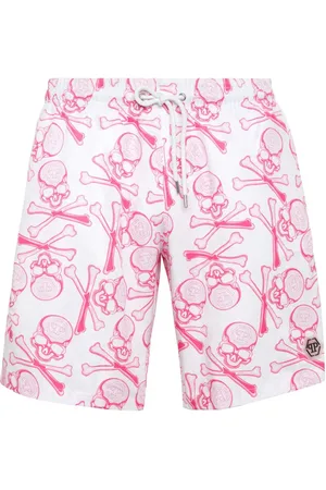 Philipp Plein Skull & Bones drawstring swim shorts
