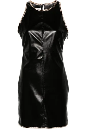 Nanushka Franca raffia-trim minidress