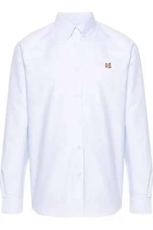 Maison Kitsuné Fox-motif cotton shirt