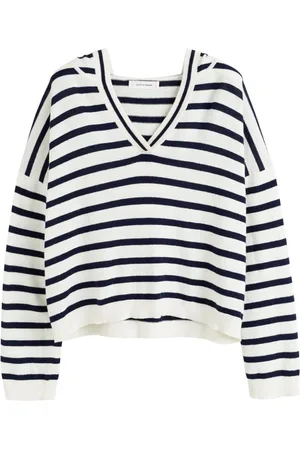 Chinti & Parker Striped hooded jumper