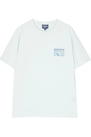 Maison Kitsuné X Vilebrequin wave-print T-shirt