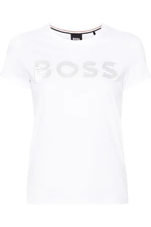 HUGO BOSS Logo-embroidered cotton T-shirt