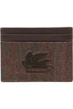 Etro Pegaso-embroidered cardholder
