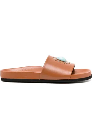 Madison.Maison Athena Cognac Open Toe Sandal