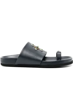 Madison.Maison Tyche Navy Toe Ring Sandal