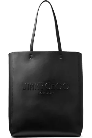 Jimmy Choo Debossed-logo leather tote bag