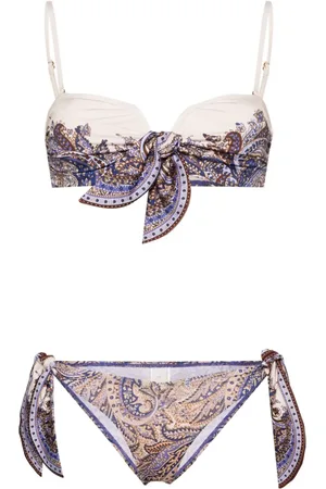 ZIMMERMANN Ottie scarf-print bikini