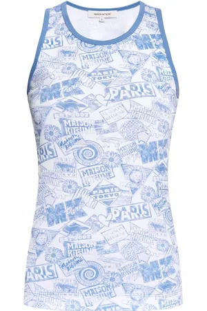 Maison Kitsuné Surf Collage cotton tank top