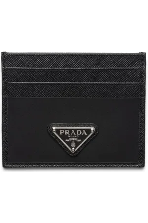 Prada Triangle-logo leather wallet