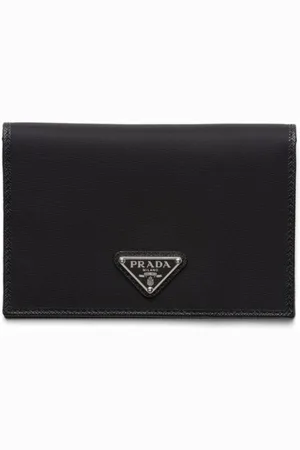 Prada Re-Nylon enamel-triangle logo wallet