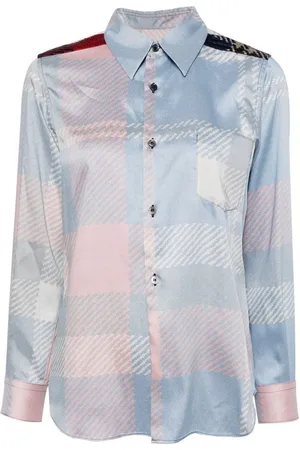 Comme des Garçons Check-pattern detailing shirt