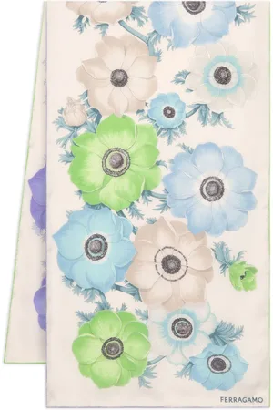 Salvatore Ferragamo Floral-print silk scarf