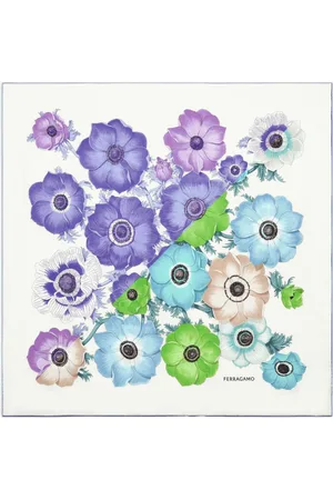 Salvatore Ferragamo Floral-print silk scarf