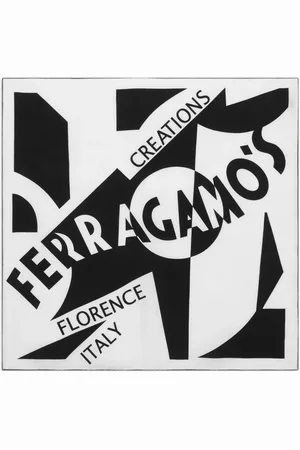 Salvatore Ferragamo Logo-print silk scarf