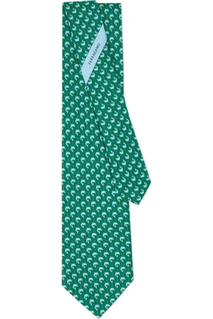 Salvatore Ferragamo Dolphin-print silk tie
