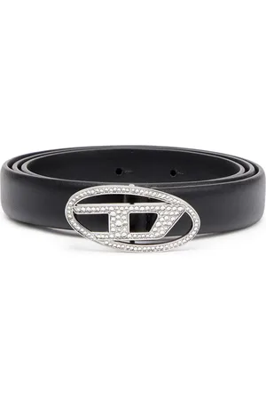 Diesel B-1DR crystal-embellished belt