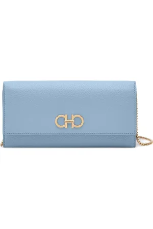 Salvatore Ferragamo Gancini leather chain wallet