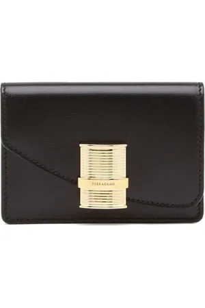 Salvatore Ferragamo Fiamma leather cardholder