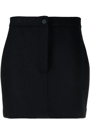 Thom Browne High-waist herringbone miniskirt