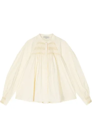 Lee Mathews Capri smocked blouse