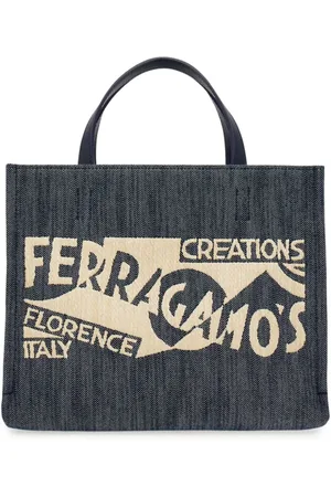 Salvatore Ferragamo Small Venna logo-embroidered tote bag