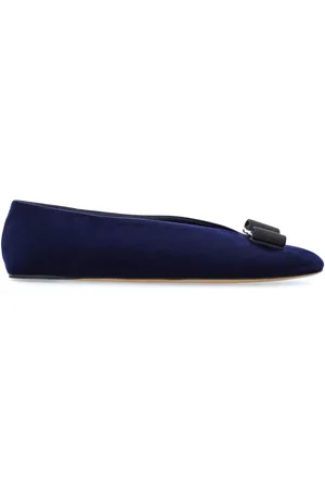 Salvatore Ferragamo Vara velvet ballerina shoes