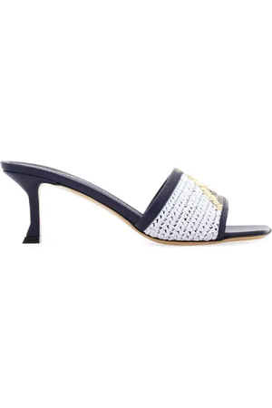 Salvatore Ferragamo 55mm raffia mules