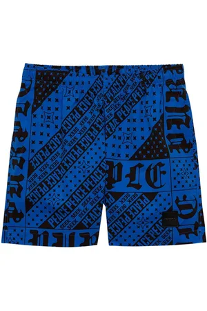 Purple Brand Flag Bandana swim shorts