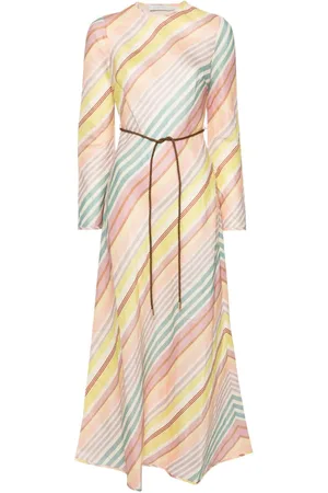 ZIMMERMANN Halliday striped midi dress