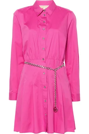 Michael Kors Belted mini shirt dress