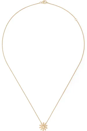 HARWELL GODFREY 18kt yellow Tiny Sunflower diamond pendant necklace