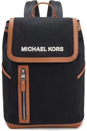 Michael Kors Logo-embroidered cotton backpack