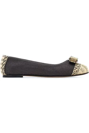 Salvatore Ferragamo Raffia Varina ballet flat