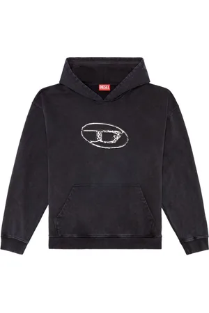 Diesel S-Boxt logo-print cotton hoodie