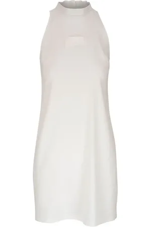 PETER COHEN Linen-blend halterneck minidress