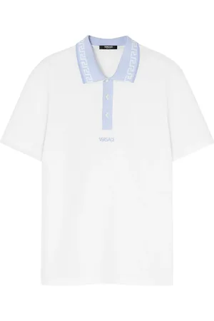 VERSACE Greca-collar polo shirt