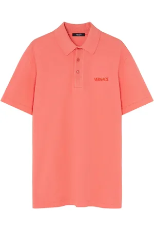 VERSACE Logo-embroidered polo shirt