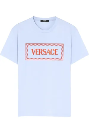 VERSACE 90s Logo embroidered T-shirt