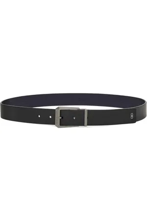 Salvatore Ferragamo Logo-engraved reversible leather belt