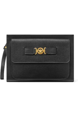 VERSACE Medusa Biggie leather clutch bag
