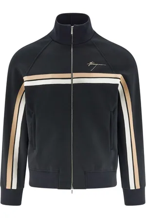 Salvatore Ferragamo Logo-engraved zip-up jacket