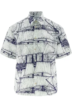 Salvatore Ferragamo The Veliero print silk shirt