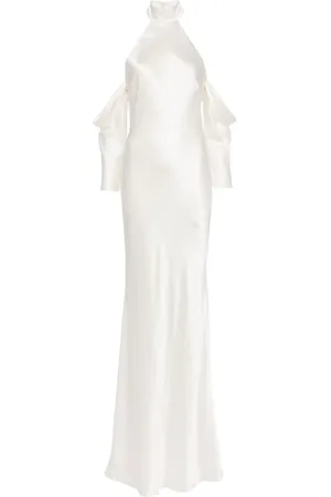 Michelle Mason Halterneck silk gown